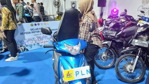 Contoh motor konversi listrik, Jumat (28/7/2023). Foto: Ave Airiza Gunanto/kumparan