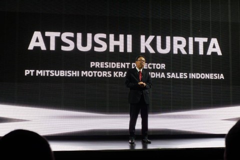 Presiden Direktur PT Mitsubishi Motors Krama Yudha Sales Indonesia (MMKSI) Atsushi Kurita. Foto: Aditya Pratama Niagara/kumparan