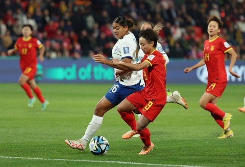 Pertandingan Inggris vs China di Piala Dunia Wanita 2023. Foto: Asanka Brendon Ratnayake/REUTERS