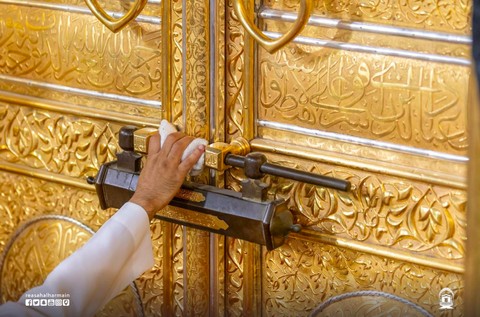 Inilah gembok/kunci pintu Ka'bah di Masjidil Haram. Foto: Dok. gph.gov.sa