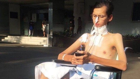 Sultan Rifat, korban terjerat kabel fiber optik. Foto: Dok. Pribadi