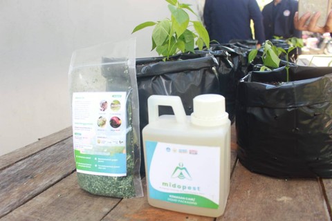 Mahasiswa Biologi FMIPA UNTAN Promosikan Pupuk Midopest, Dapat Atasi Gagal Panen