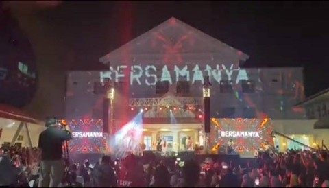 RSUD Bangil Pasuruan menggelar konser musik dalam acara peresmian Gedung Rawat Jalan dan launching logo baru pada Rabu malam (2/8/2023). Foto: Dok. Istimewa