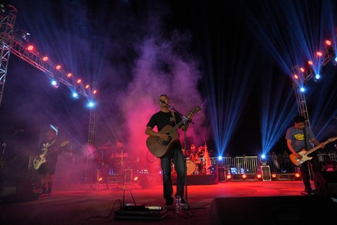 Festival Musik Terapung di areal Taman Nyi Ageng Rakit, Rawa Jombor, Klaten, Jateng, Jumat (4/8/2023). Foto: Dok. Pemkab Klaten