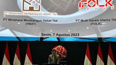 Direktur Penilaian Perusahaan, I Gede Nyoman Yetna, pada IPO HBAT & FOLK di Bursa Efek Indonesia, Senin (7/8/2023). Foto: Nabil Jahja/kumparan