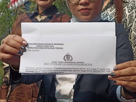 Surat pelaporan Miss Universe Indonesia ke Polda Metro Jaya atas dugaan pelecehan seksual. Foto: Dok. Istimewa