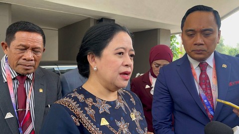 Ketua DPR RI Puan Maharani di Kompleks Parlemen, Jakarta, Rabu (9/8/2023).  Foto: Haya Syahira/kumparan