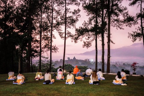 Candi Borobudur sebagai spiritual tourism destination. Foto: InJourney