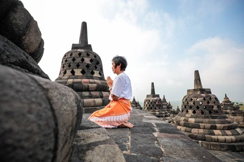 Candi Borobudur sebagai spiritual tourism destination. Foto: InJourney
