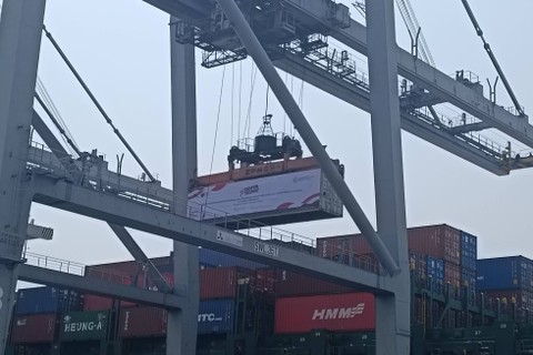Pelepasan ekspor komoditas pertanian di Pelabuhan Tanjung Priok, Jakarta Utara, Selasa (15/8/2023). Foto: Akbar Maulana/kumparan