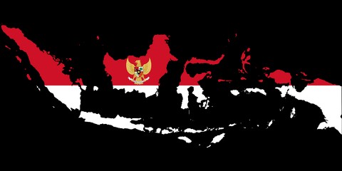 Ilustrasi peta Negara Kesatuan Republik Indonesia. Foto: Pixabay