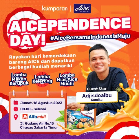 Aicependence Day! #AiceBersamaIndonesiaMaju bersama kumparan. Dok. kumparan dan AICE Indonesia. 
