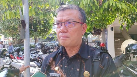 Plt Kepala Pelaksana BPBD DIY, Noviar Rahmad, di Pemkab Sleman, Kamis (25/5). Dok: Arfiansyah Panji Purnandaru/kumparan