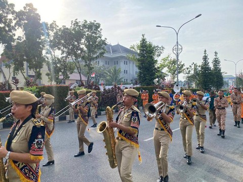 Kemariahan Karnaval Semarak Merah Putih Khatulistiwa. Foto: Yulia Ramadhiyanti/Hi!Pontianak