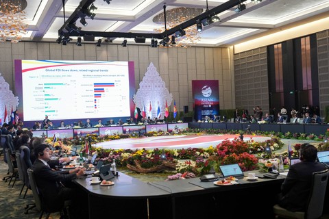 Menteri Investasi/Kepala BKPM Bahlil Lahadalia saat AIA Council Meeting ke-26 di Semarang, Jawa Tengah, Sabtu (19/8/2023).  Foto: BKPM