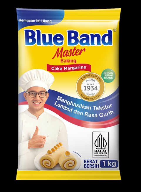 Kemasan packshot BlueBand Cake Margarin kemasan 1kg baru. Foto: BlueBand