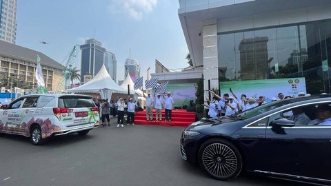 Prosesi Pelepasan ASEAN GTR 2023 di kantor Kementerian ESDM, Minggu (20/8/2023).  Foto: Fariza Rizky Ananda/kumparan