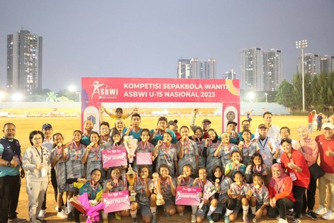 Putri Tangsel, juara ASBWI Cup U-15 Nasional 2023. Foto: ASBWI