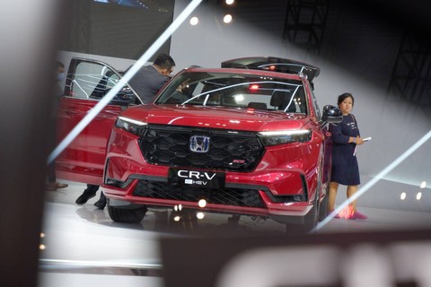 Honda CR-V Hybrid di GIIAS 2023. Foto: Aditya Pratama Niagara/kumparan