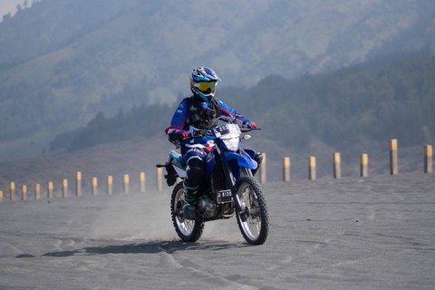 Trabasan Yamaha WR 155 R di Bromo. Foto: dok. YIMM