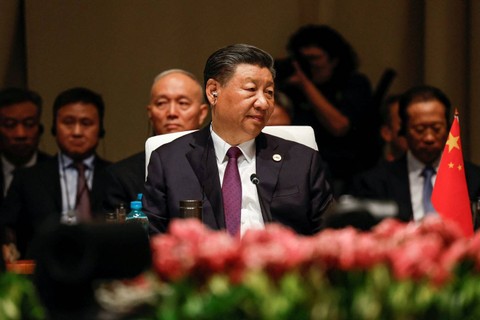 Presiden China, Xi Jinping di BRICS Summit. Foto: ALET PRETORIUS/REUTERS