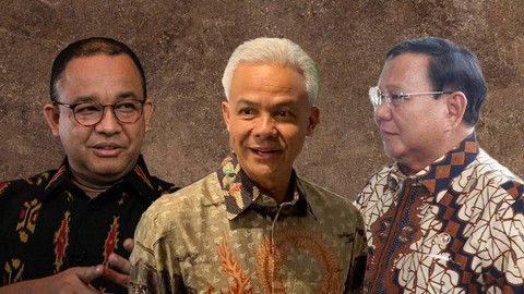 Anies Baswedan, Ganjar Pranowo dan Prabowo Subianto. Foto: kumparan