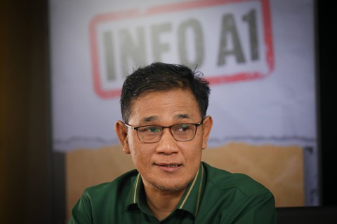 Politikus Budiman Sudjatmiko hadir di program Info A1 kumparan pada Jumat (25/8). Foto: Aditia Noviansyah/kumparan