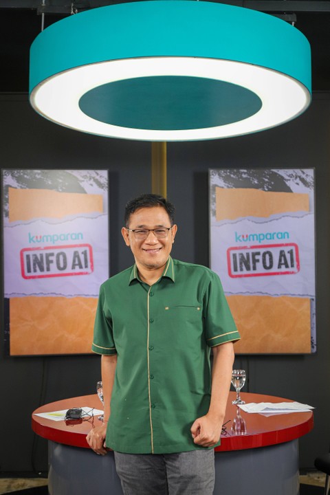 Politikus Budiman Sudjatmiko hadir di program Info A1 kumparan pada Jumat (25/8). Foto: Aditia Noviansyah/kumparan