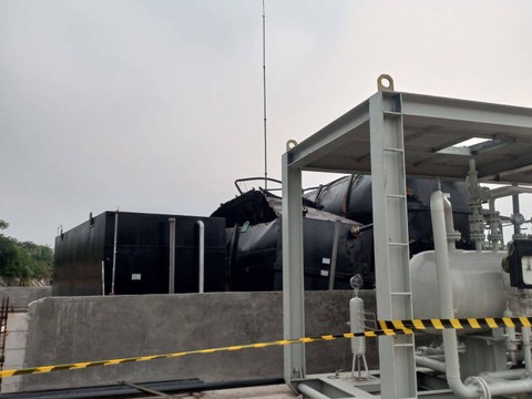 Penampakan tangki gas. Dok: Ist.