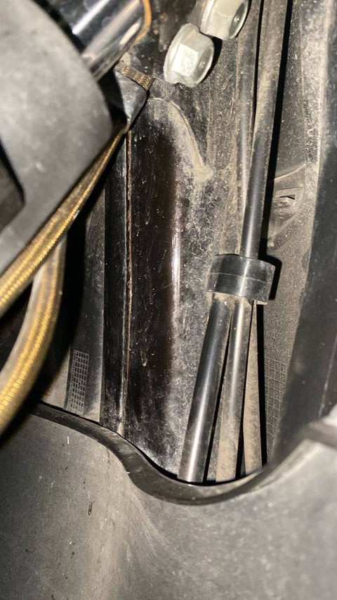 Silikat yang terpampang di rangka motor Honda. dok. Istimewa