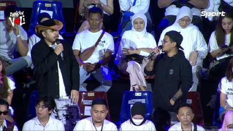 Tretan Muslim dan Coki Pardede di Bahkan Voli. Foto: Youtube Vindes