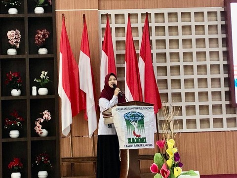 Ketua Bidang Perempuan KAMMI PD Bandar Lampung, Rahma Atika Suri. | Foto: Bella Sardio /Lampung Geh