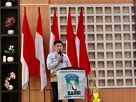 Ketua Umum KAMMI PD KAMMI Bandar Lampung, Andri Effendi. |Foto: Bella Sardio /Lampung Geh