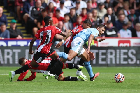 Sheffield United vs Manchester City. Foto: Reuters/Jason Cairnduff