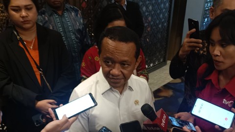 Menteri Investasi/Kepala BKPM Bahlil Lahadalia saat ditemui di Raffles Hotel, Jakarta, Selasa (28/9/2023).  Foto: Akbar Maulana/kumparan