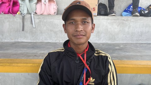 Coach Hidayat di MilkLife Soccer Challenge Batch 2. Foto: Antika Fahira/kumparan