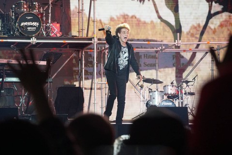 Penampilan grup musik God Bless di Synchronize Fest 2023, Jakarta, Sabtu (2/9/2023). Foto: Iqbal Firdaus/kumparan