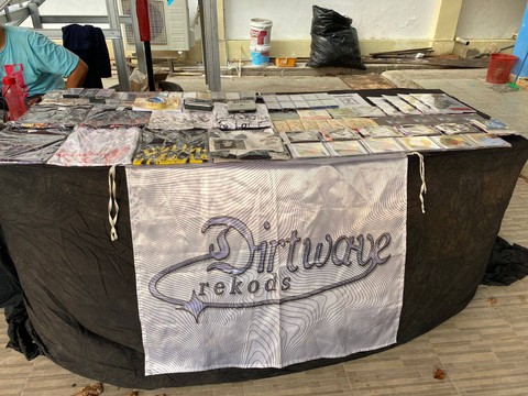 Salah satu booth di Record Store Day Pontianak. Foto: Rizky Prapurna Bakti/Hi!Pontianak