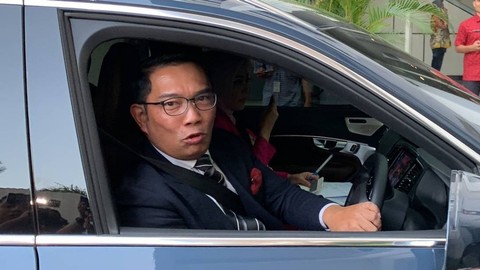 Gubernur Jawa Barat Ridwan Kamil hadiri acara pelantikan Pj Gubernur di Kantor Kemendagri, Jakarta, Selasa (5/9/2023). Foto: Luthfi Humam/kumparan