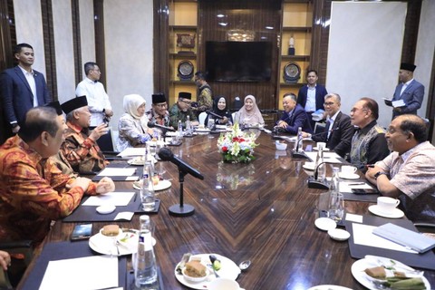 Perdana Menteri Malaysia Dato Seri Anwar Ibrahim menerima Delegasi Tokoh Islam Indonesia, di Jakarta, 4 September 2023. Foto: Dok. Istimewa
