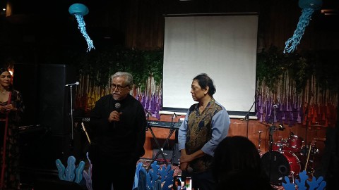 Doddy Soekasah rilis buku Simfoni Alam, SCBD, Jakarta Selatan, Kamis (7/9/2023). Foto: Giovanni/kumparan