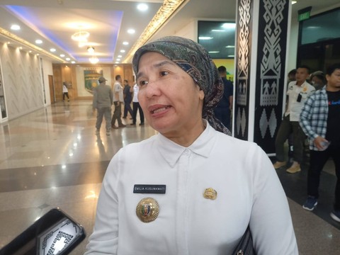 Kepala Dinas Lingkungan Hidup Provinsi Lampung, Emilia Kusumawati. | Foto : Galih Prihantoro/ Lampung Geh