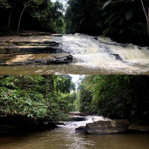 Air Terjun Kandua Raya yang menyimpan aura ketenangan ketika berada di objek wisata tersebut. Foto: Sultan Arya Syahbana (Dokumentasi Pribadi)