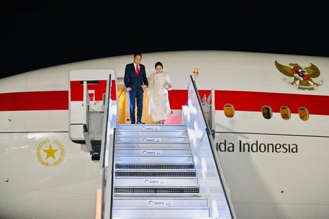 Presiden Jokowi tiba di New Delhi Foto: Laily Rachev/Biro Pers Sekretariat Presiden