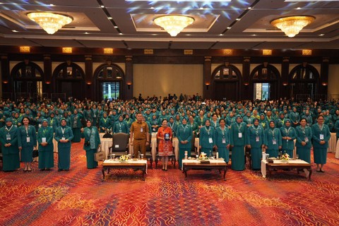 Rapat Koordinasi Nasional (Rakornas) TP PKK Tahun 2023 di Hotel Bidakara, Jakarta, Senin (11/9/2023). Foto: Kemendagri RI