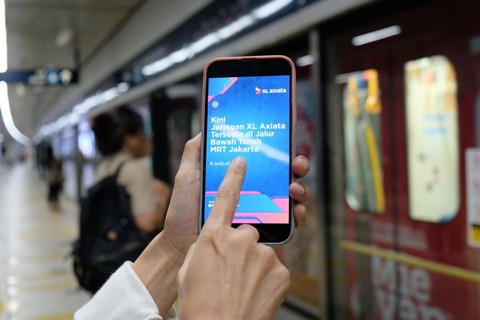Sinyal 4G XL Axiata di Stasiun MRT. Foto: XL Axiata