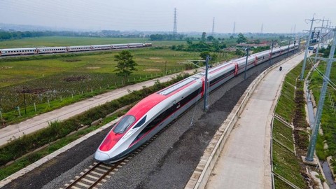 Kereta Cepat Jakarta Bandung (KCJB).  Foto: Kementerian Perhubungan