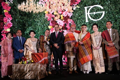 Bacapres Anies Baswedan menghadiri pernikahan anak Hotman Paris, Frizt Paris, di gedung Balai Samudra, Jakarta Utara, Sabtu (16/9/2023). Foto: Dok. Istimewa
