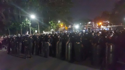 Pengamanan polisi. Dok: kumparan