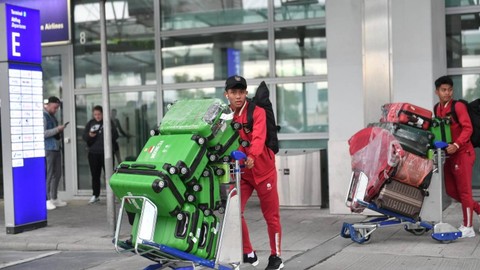 Timnas U-17 Indonesia telah sampai di Jerman untuk menjalani pemusatan latihan, Senin (18/9). Foto: PSSI